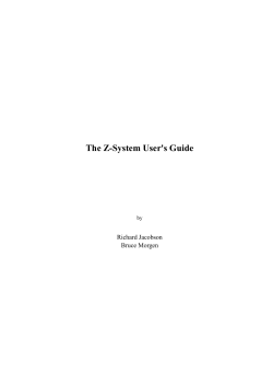 The Z-System User`s Guide
