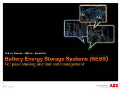Battery Energy Storage Systems (BESS)