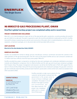 90 MMSCF/D GAS PROCESSING PLANT, OMAN