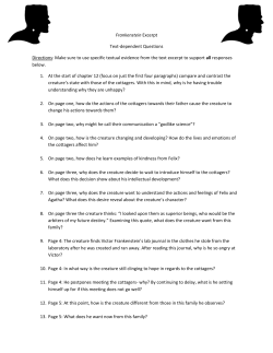 Frankenstein Discussion Questions