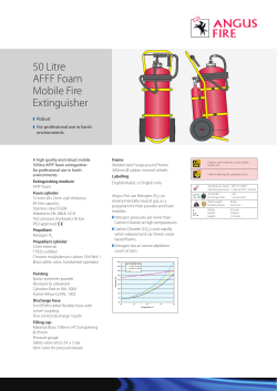 50 Litre AFFF Foam Mobile Fire Extinguisher
