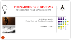 Presentation of Dr MKI, MEMBER,CERC
