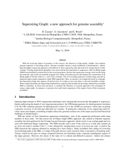 Superstring Graph: a new approach for genome assembly