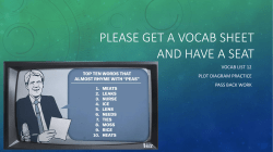 Dec 10 Vocab list Plot Diagram Practice