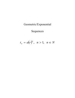 Geometric/Exponential