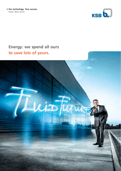 Energy: we spend all ours to save lots of yours.