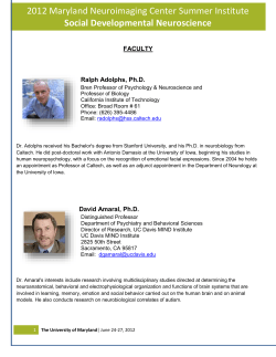 Faculty speaker information in  format