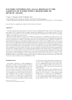 factors controlling algal biomass in the complex of water