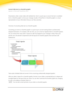 Converting slides to SmartArt