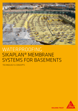 Sikaplan Membrane Systems for Basements