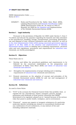 3rd DRAFT DAO FOR GHS DENR Administrative