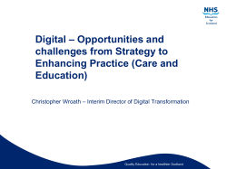 Opportunities and the Challenges from Strategy to Enhancing Practice