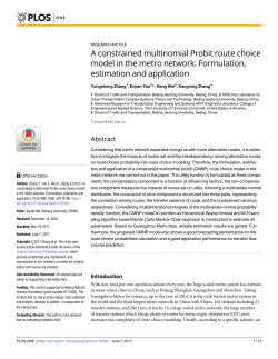 A constrained multinomial Probit route choice model in the