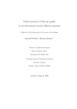 Global dynamics of blow-up profiles in one