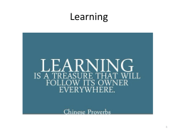 Learning