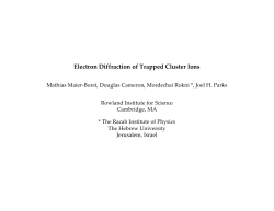 Electron Diffraction of Trapped Cluster Ions