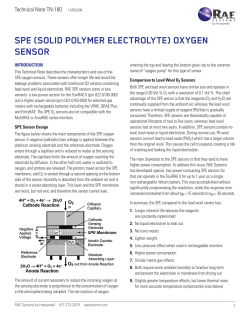 (Solid Polymer Electrolyte) Oxygen Sensor