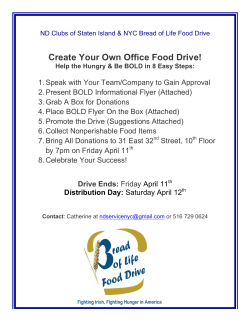 Create Your Own Office Food Drive!