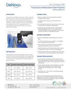Fluorescence Measurement Best Practices