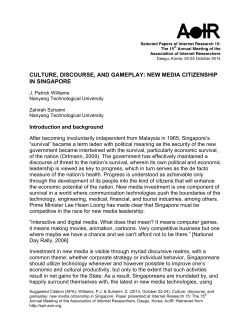 culture, discourse, and gameplay: new media citizenship in singapore