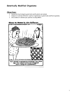 Organic foods contain modified ingredients