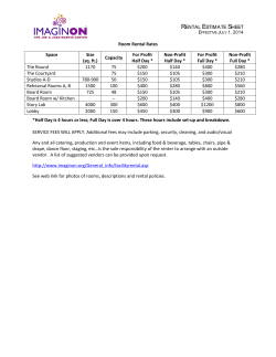 rate sheet