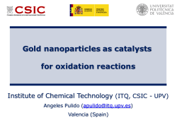Gold nanoparticles as catalysts for oxidation reactions