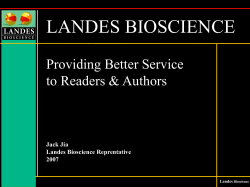 Jack Jia Landes Bioscience Reprentative 2007