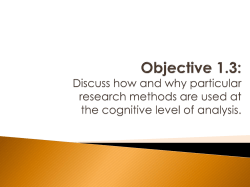 Introduction to Cognitive Psychology