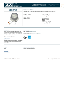 LH-CFL1 | Utility Light Fixtures | Allied Moulded Products, Inc.
