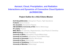 Aerosol, Cloud, Precipitation, and Radiation Interactions and