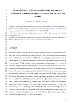 Data and methods 2.1 Generating scenarios for the uptake of