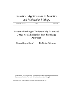 Accurate Ranking of Differentially Expressed Genes