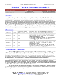 20_FluoroQuest Fluorescence Quantum Yield