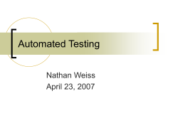 Automated Testing