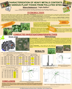 introduction characterization of heavy metals contents in various