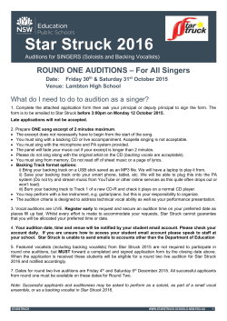 Star Struck 2016 - NSW Department of Education