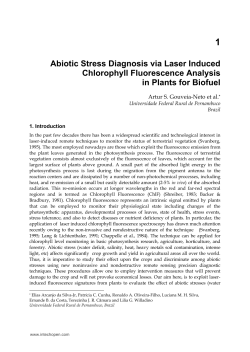 Abiotic Stress Diagnosis via Laser Induced Chlorophyll