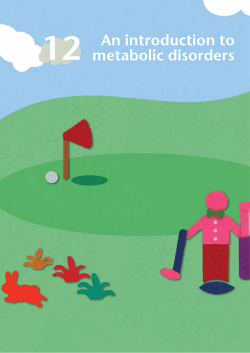 An introduction to metabolic disorders