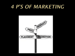 4 P`s of MARKETING