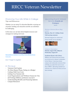 RRCC Veteran Newsletter - Red Rocks Community College