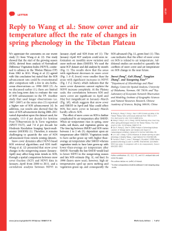 Snow cover and air temperature affect the rate of changes in spring