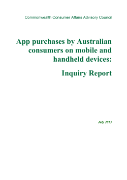 CCAAC Final Report &ndash; App purchases by Australian consumers on