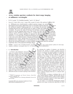 Array rotation aperture synthesis for short