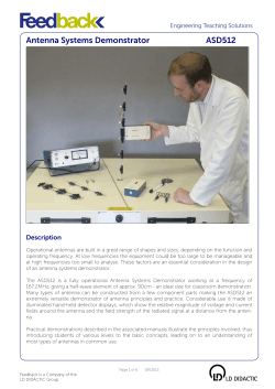 Antenna Systems Demonstrator ASD512
