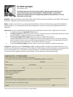Six Week Spotlight - Sheldon Museum and Cultural Center