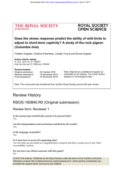 Review History - Royal Society Open Science