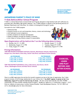 EXERCISE, LEARN AND PLAY BEFORE AND AFTER