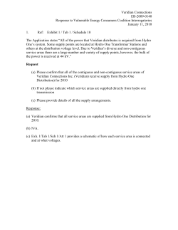 Veridian Connections EB-2009-0140 Response to Vulnerable