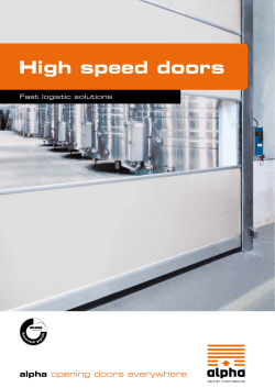 High speed doors